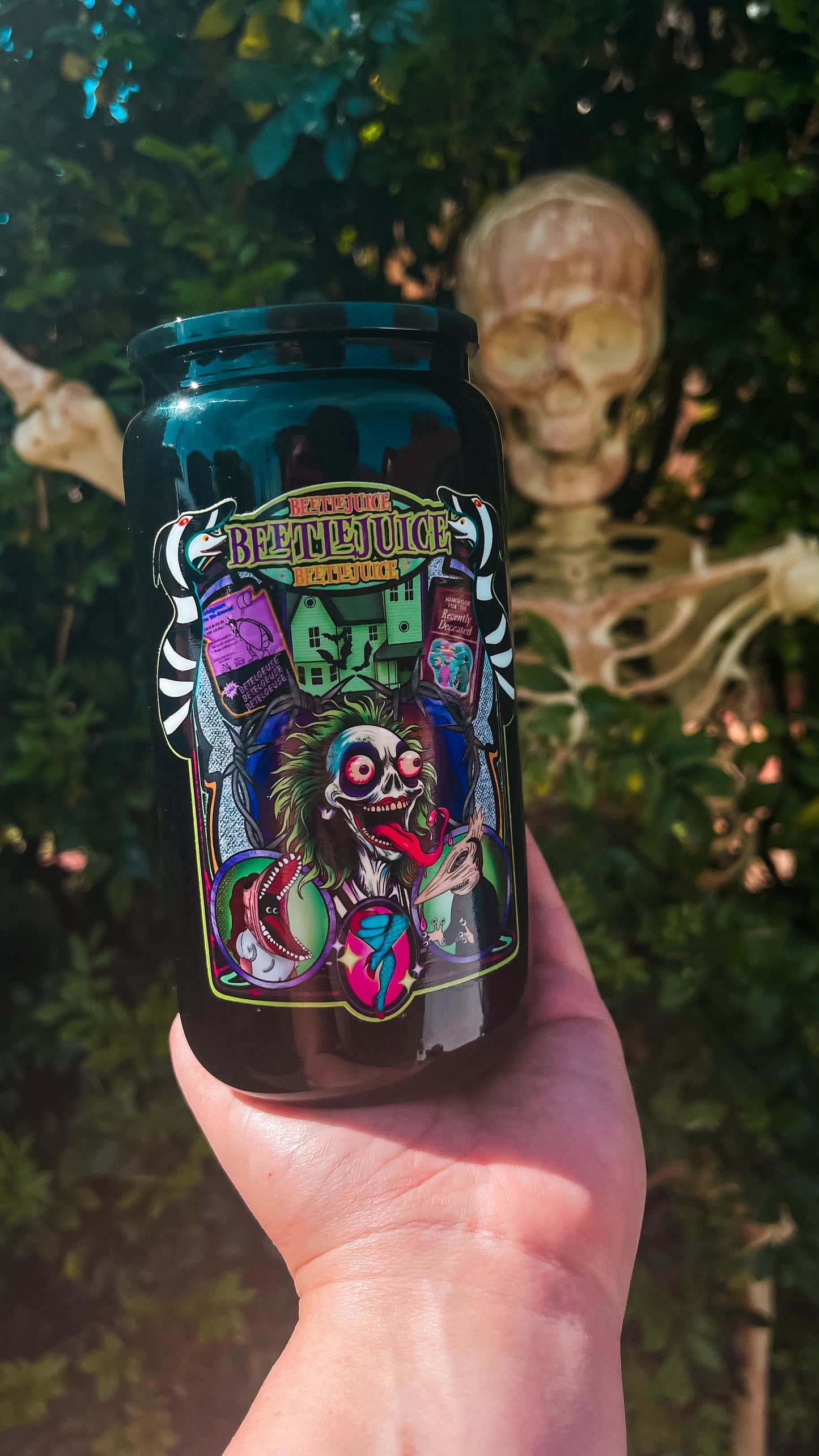 Beetlejuice black cup