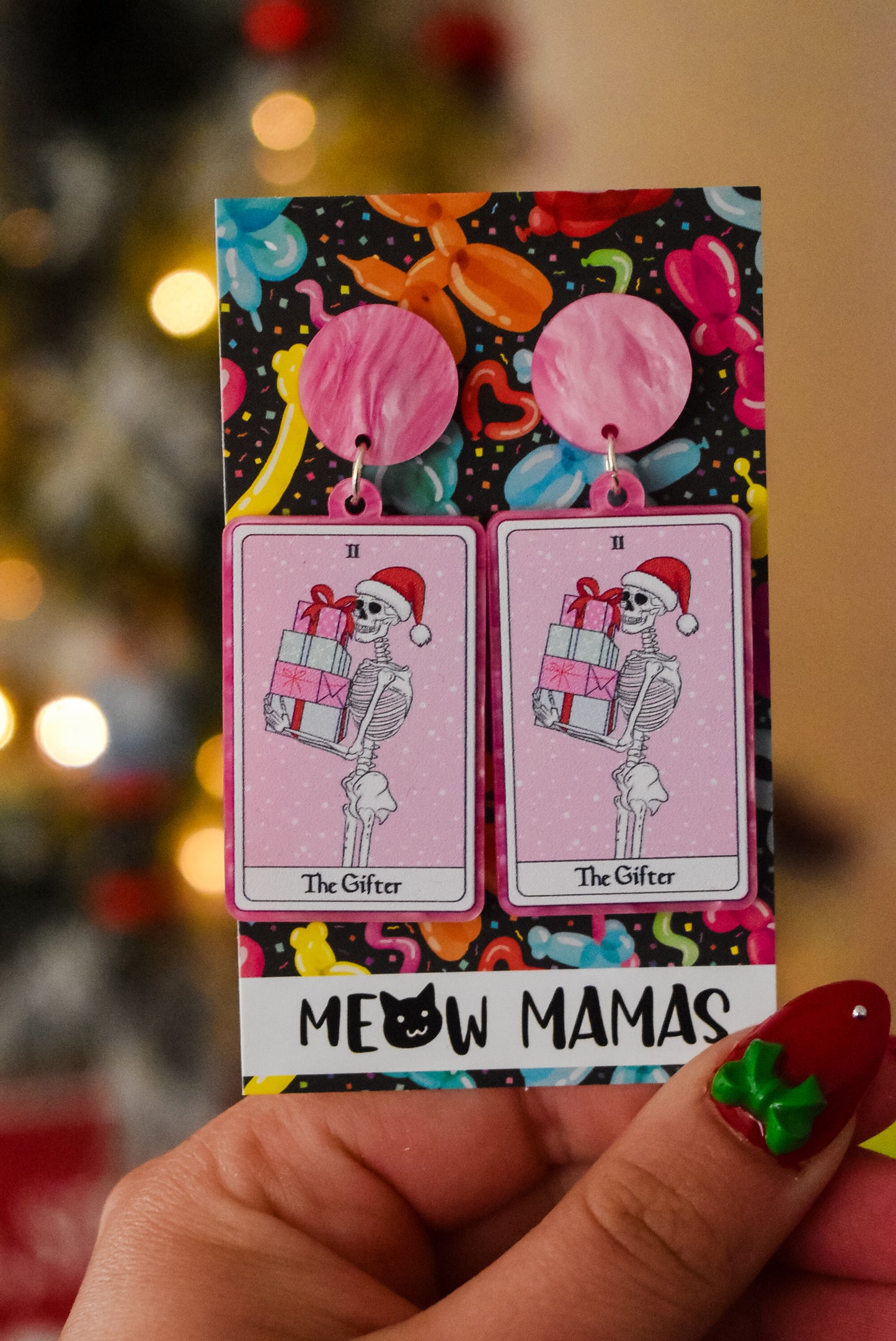 The Gifter Christmas dangle earrings
