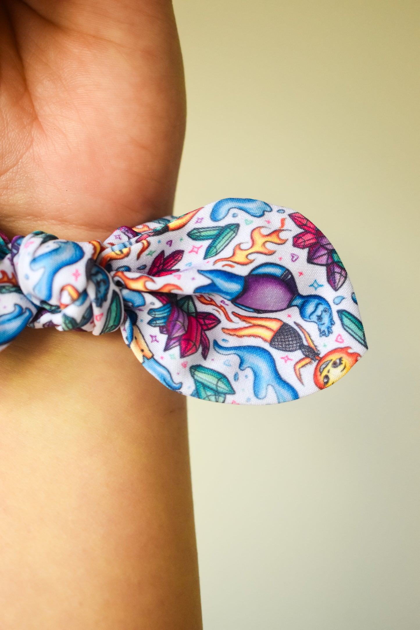 Elemental small twist scrunchie