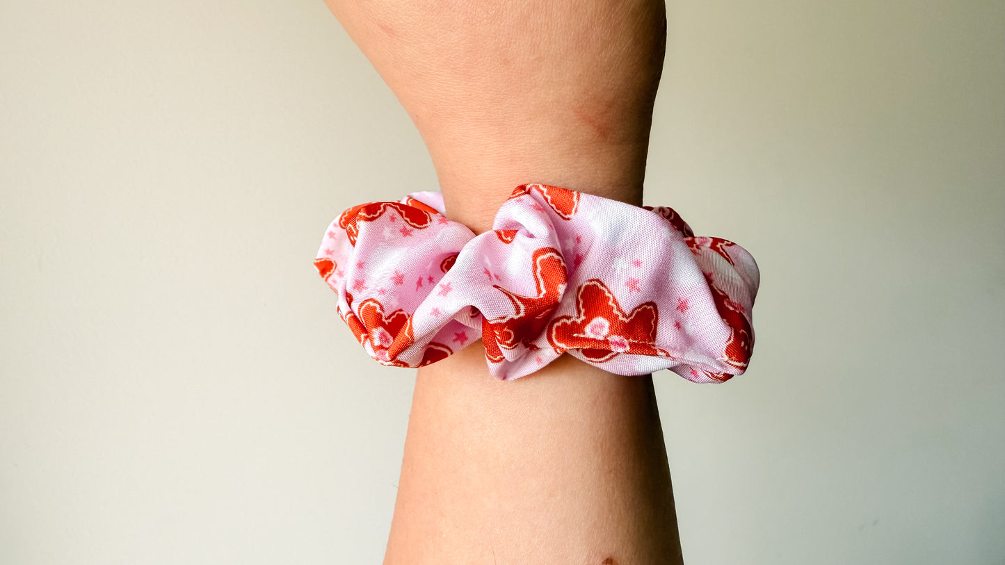 Mashmellow Gingerbread twist scrunchie