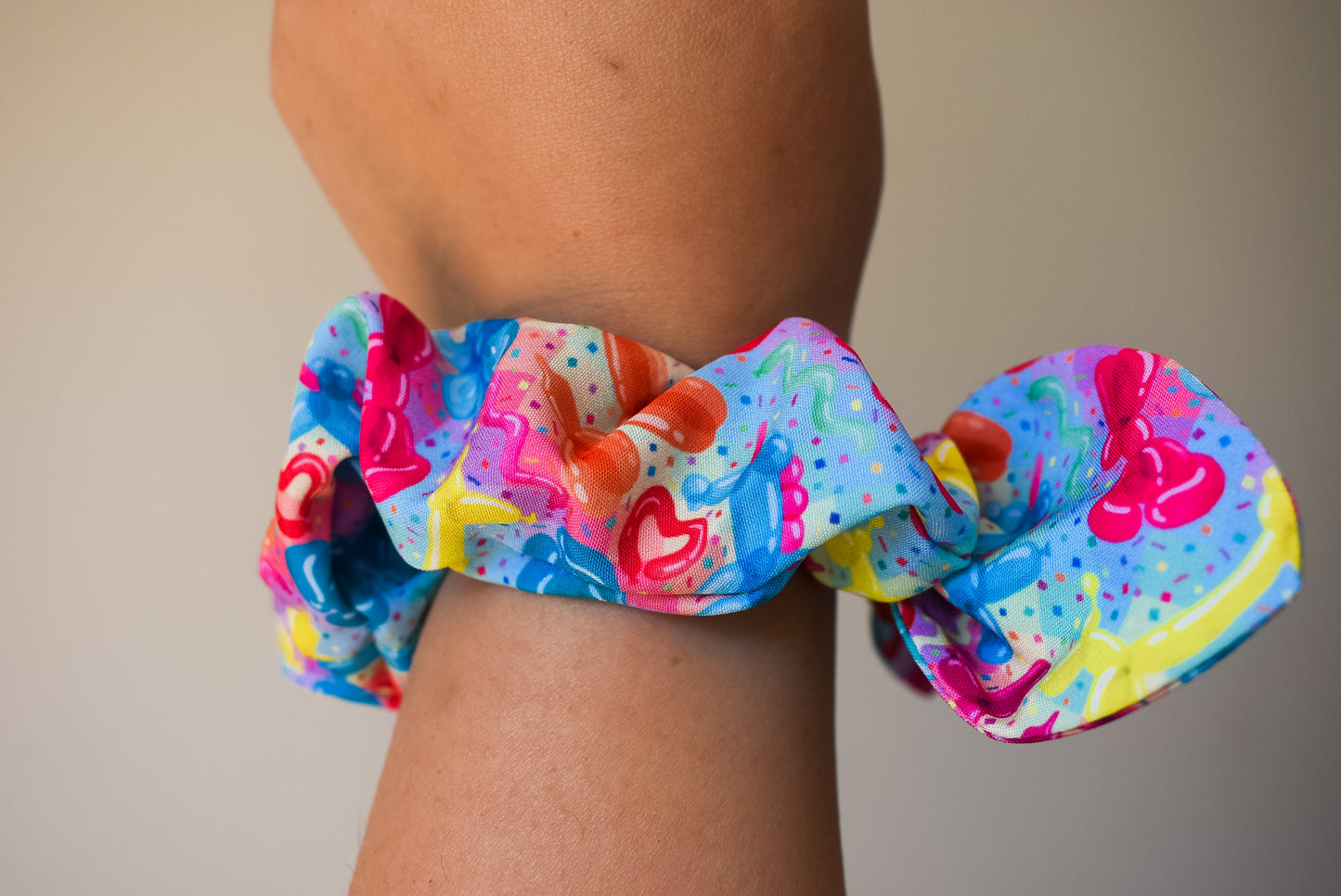 Balloon animal twist scrunchie