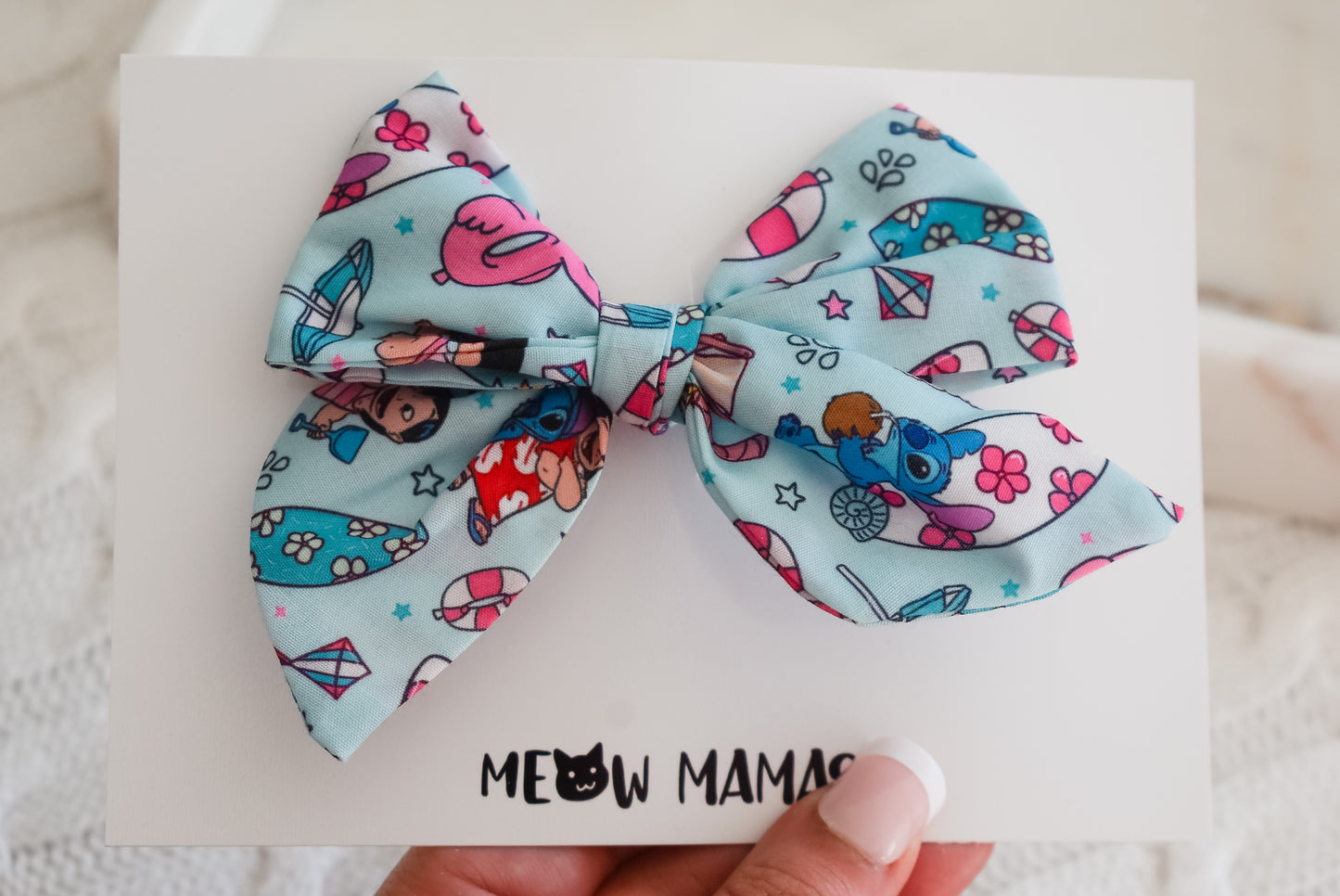 Summer stitch Pinwheel bow
