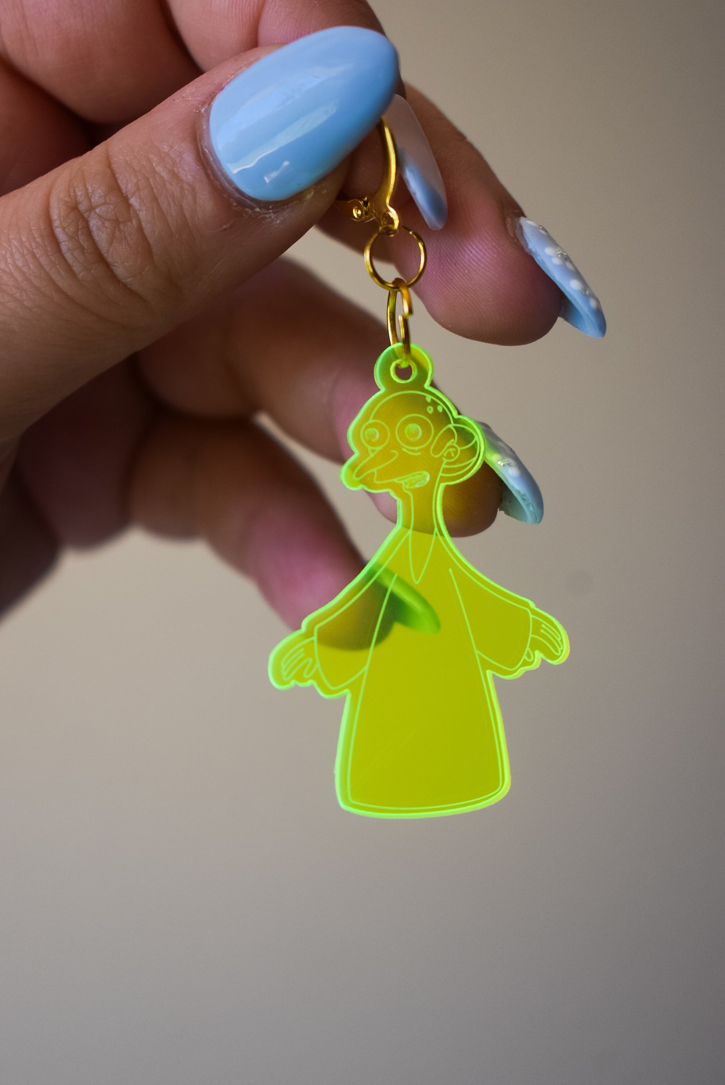This is your alien acrylic dangle earrings