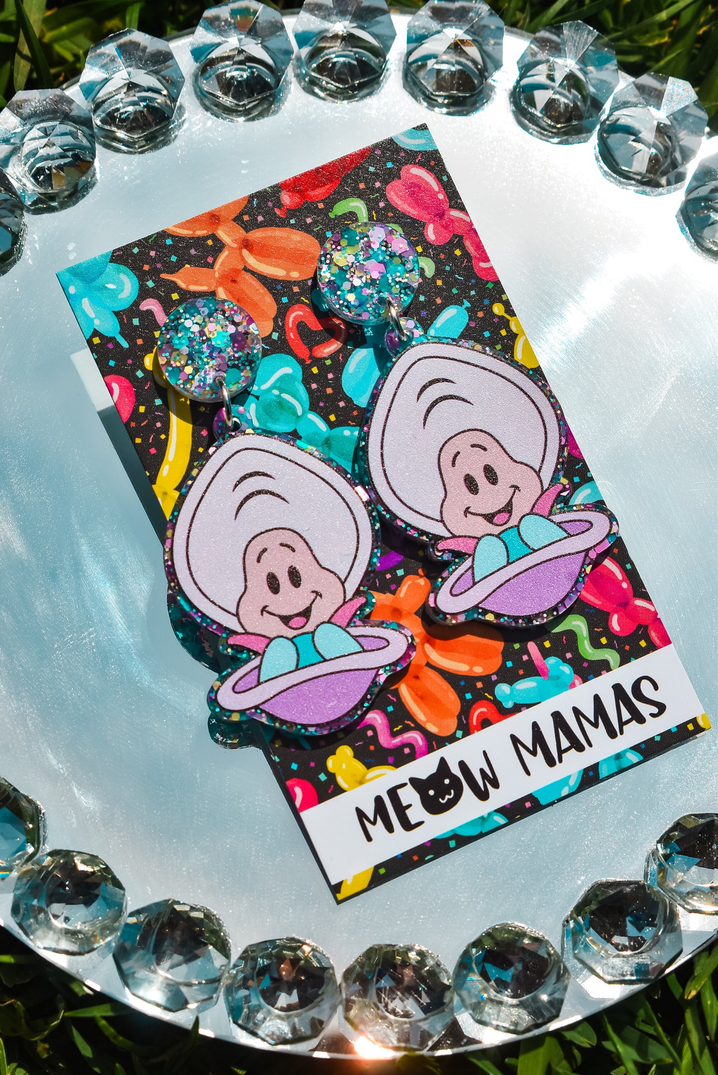 Curious Oysters acrylic dangles