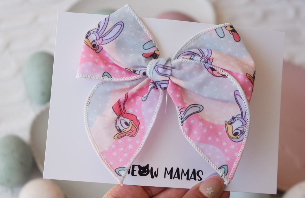Pastel easter mouse mini whimsical sailor bow