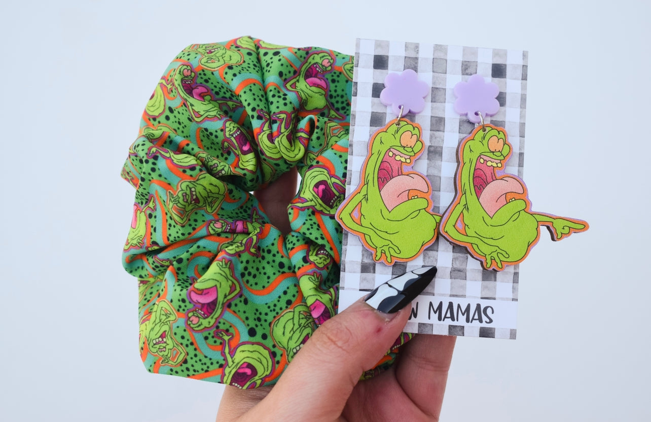 Slimer scrunchie