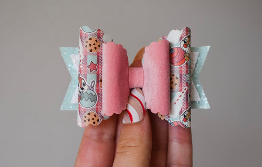 Christmas chimpmunks dolly bow