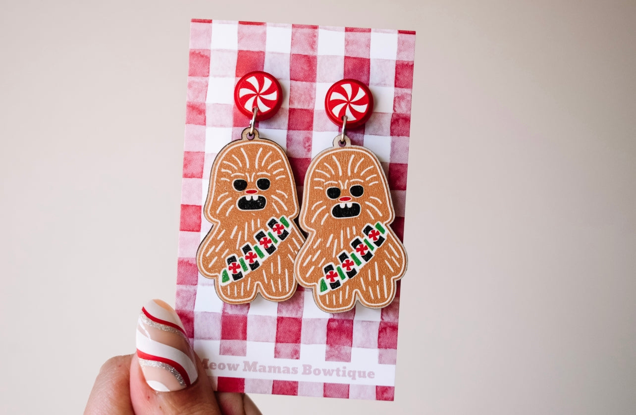 Very Chewy gingerbread wooden dangles