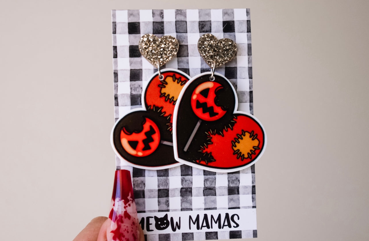 Trick R treat dangle earrings