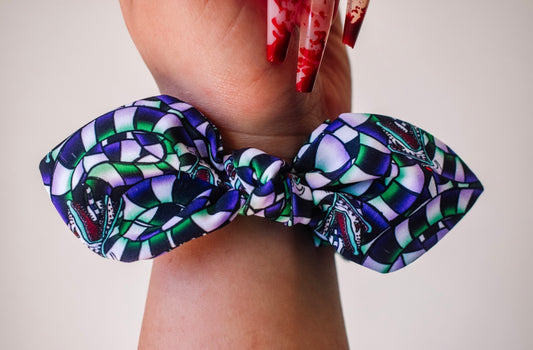 Sandworm small twist scrunchie