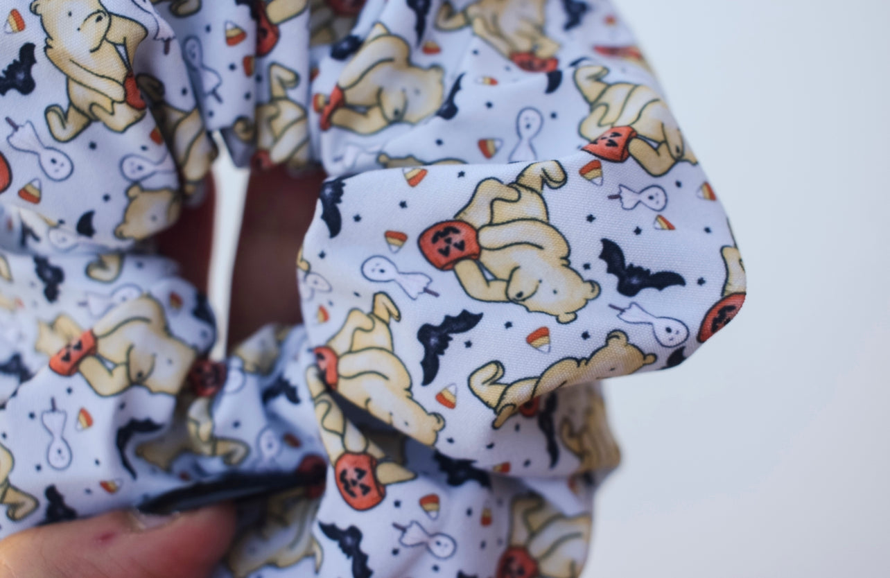 Spooky Vintage bear scrunchie