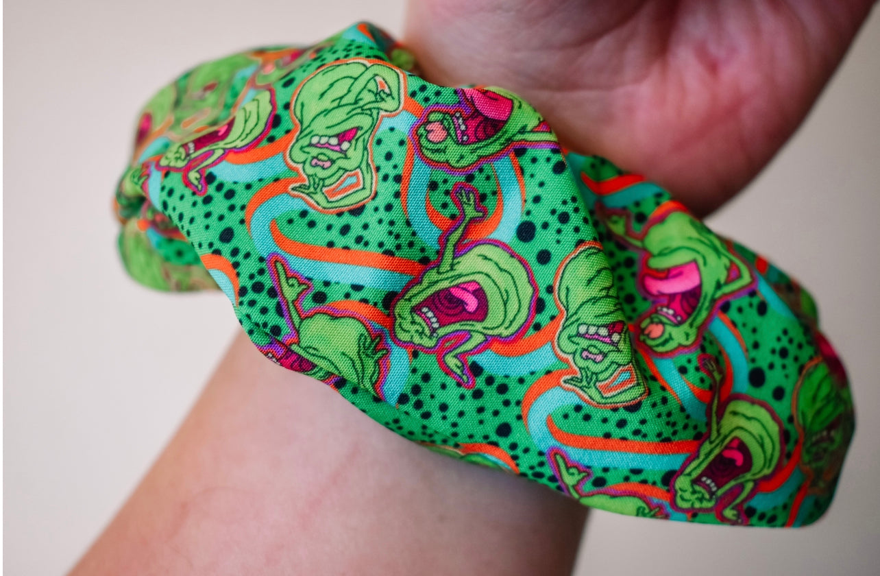 Slimer scrunchie