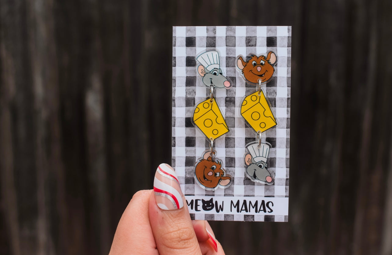 You are what you eat dangle earrings