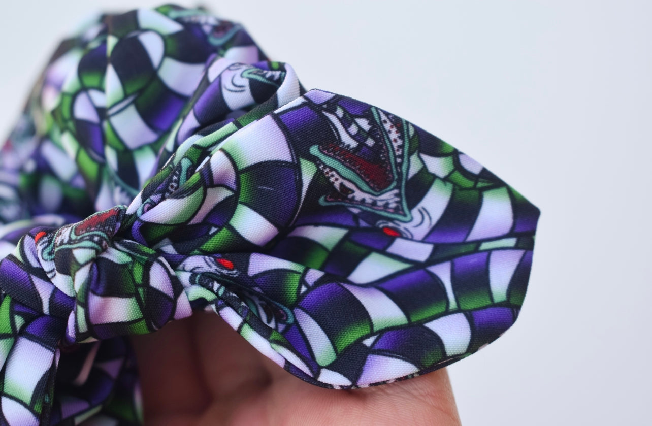 Sandworm small twist scrunchie