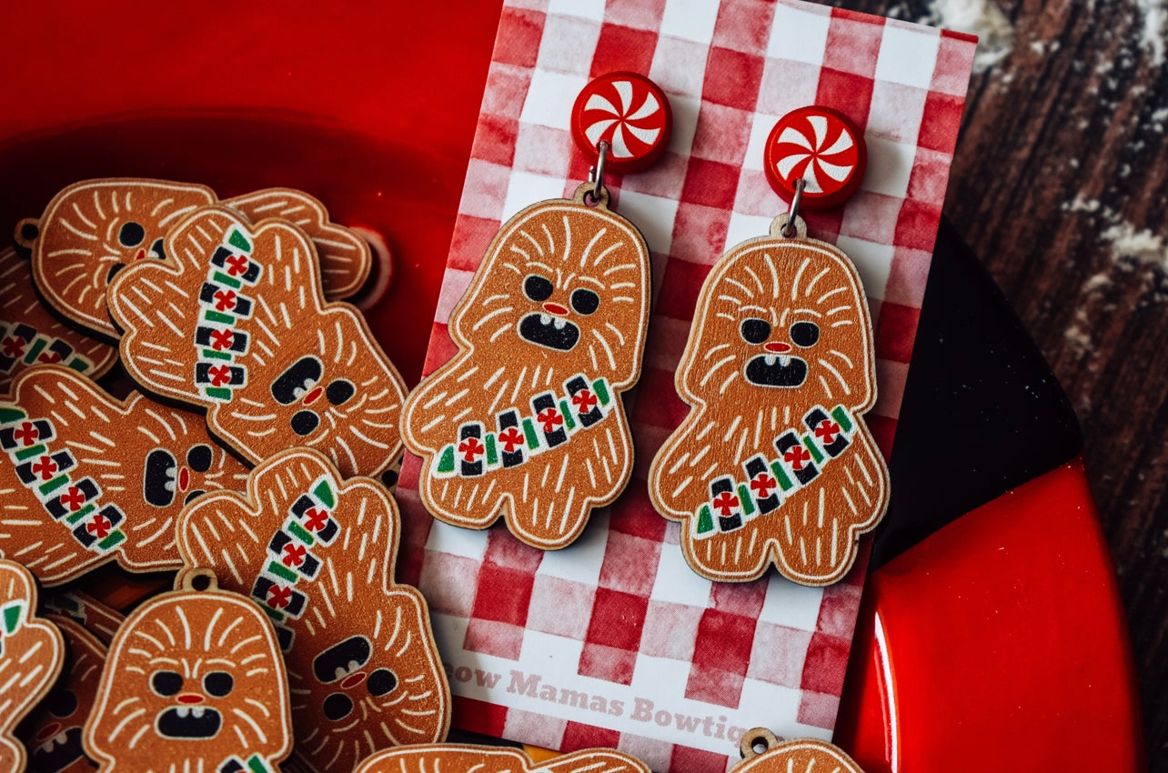 Very Chewy gingerbread wooden dangles