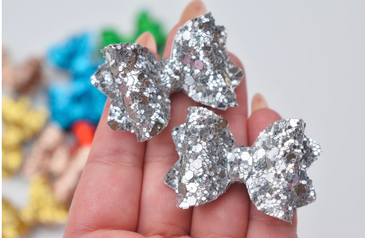 Silver Teeny Tiny pigtail set