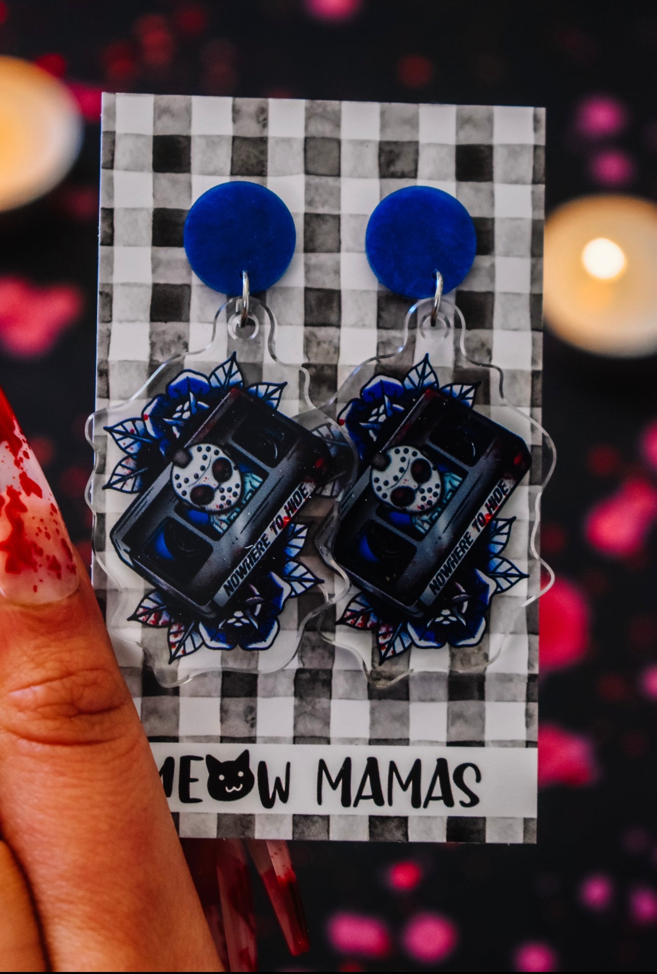 Nowhere to hide acrylic dangles