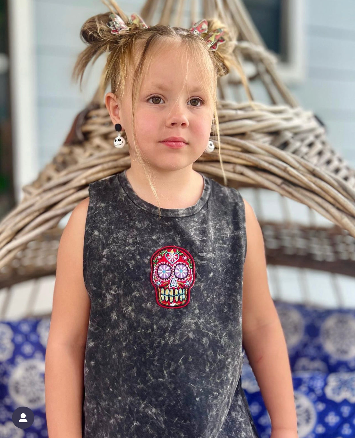 Retro nightmare petite bow