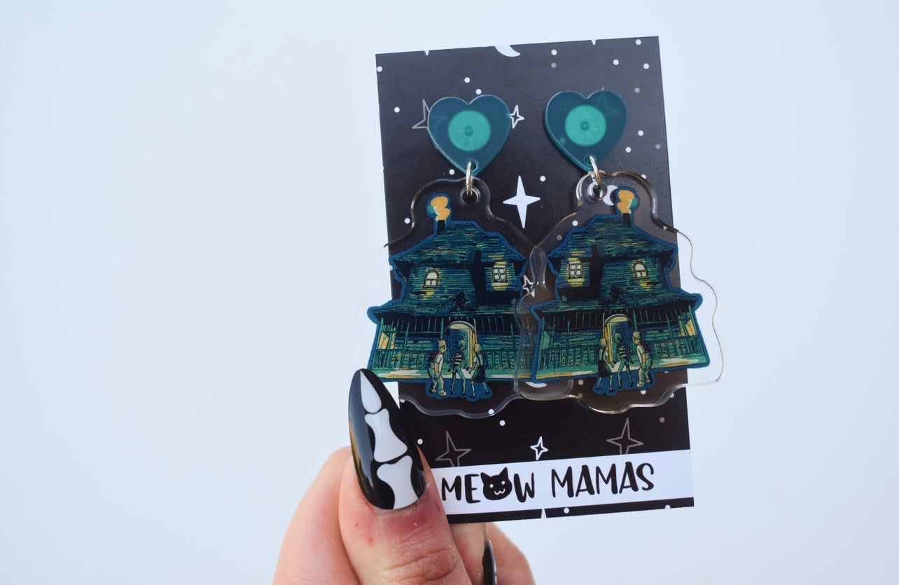 Monster house acrylic dangles