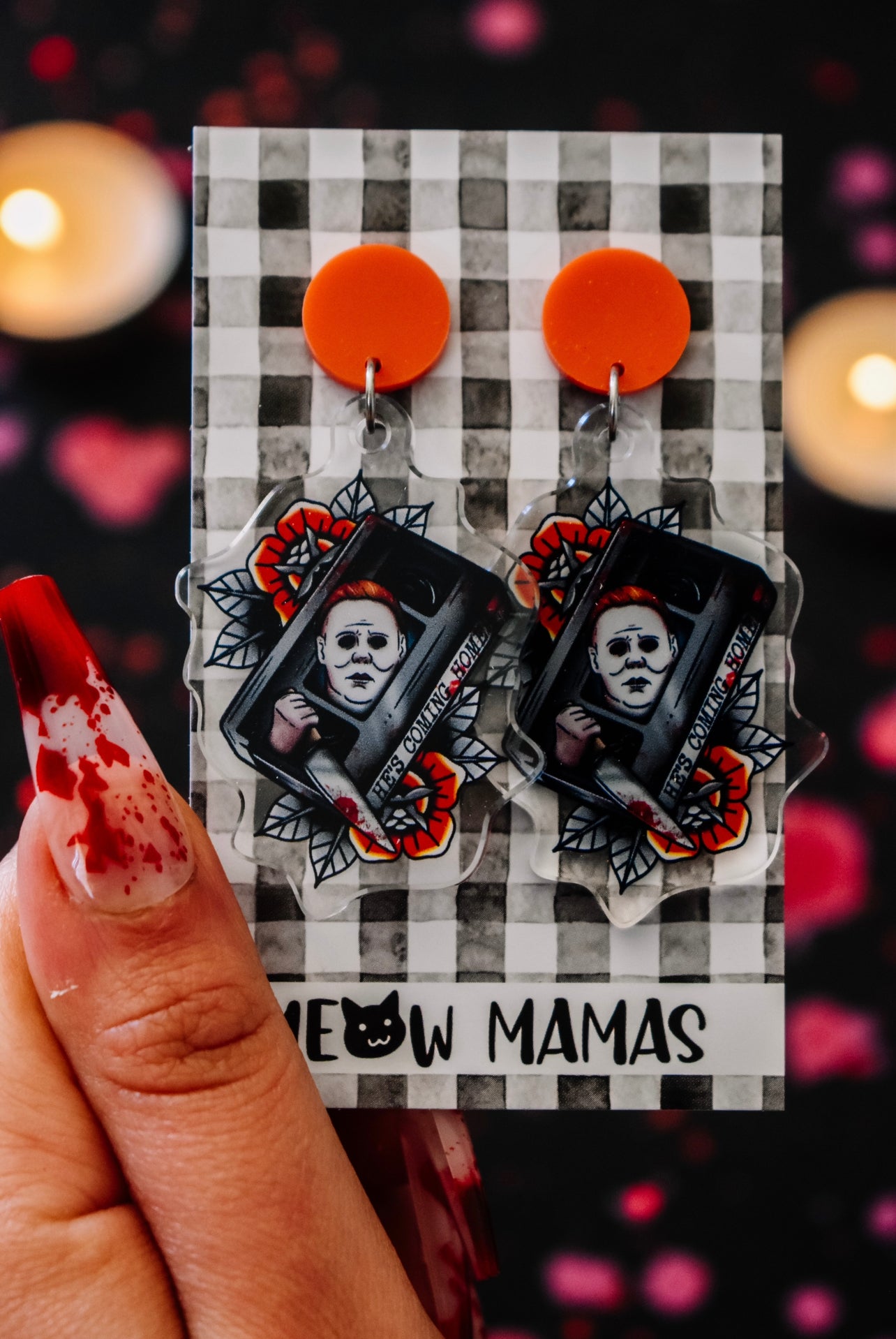 Hes coming home acrylic dangles
