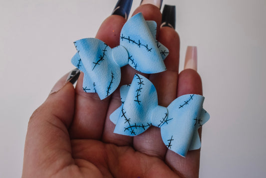 Patchwork skin Teeny Tiny pigtail set