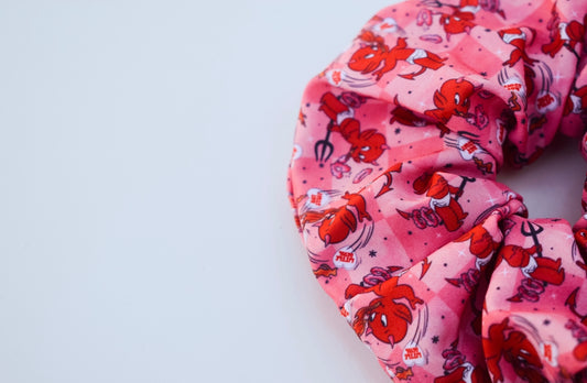 Retro lil devil scrunchie