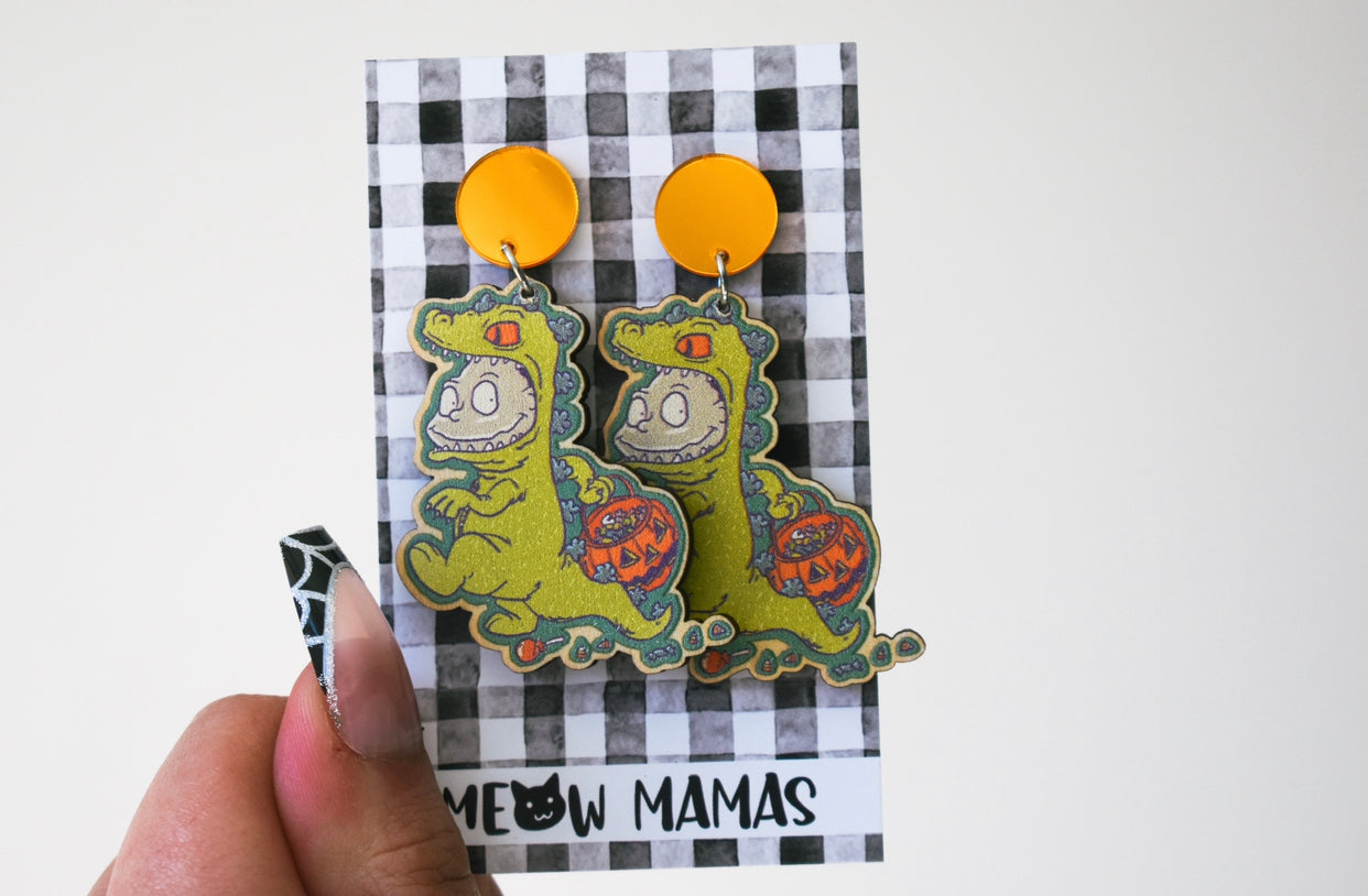 Tommy reptar wooden dangles