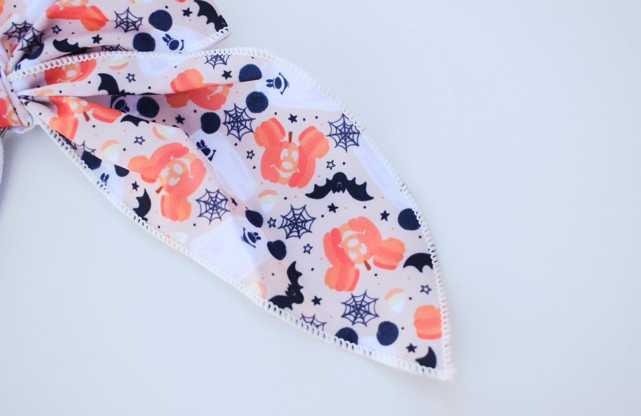 Boo to you 5 inch hand tied sailor bow