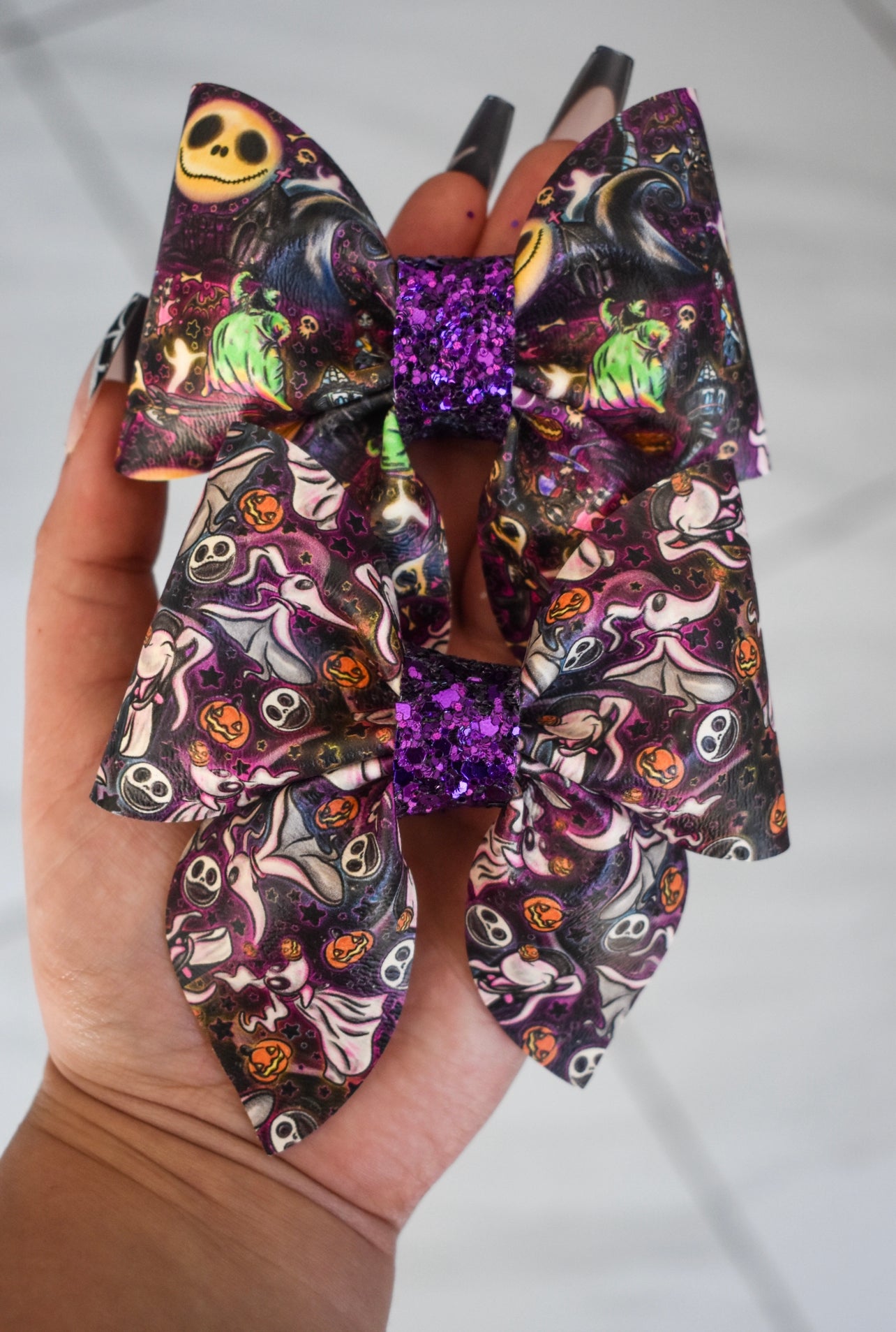 Neon Halloweentown sailor bow