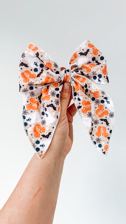 Boo to you 5 inch hand tied sailor bow