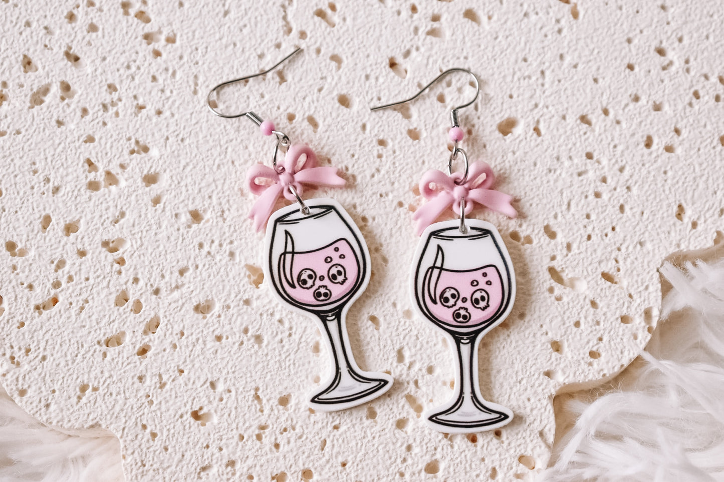 Poison wine earrings