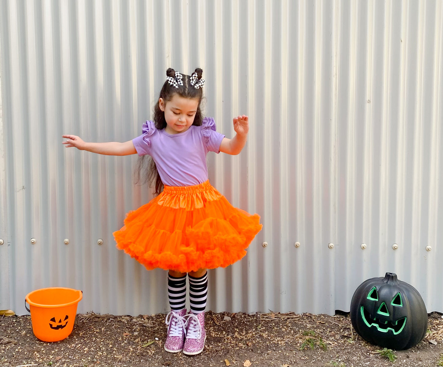 Black check mini sailor bow