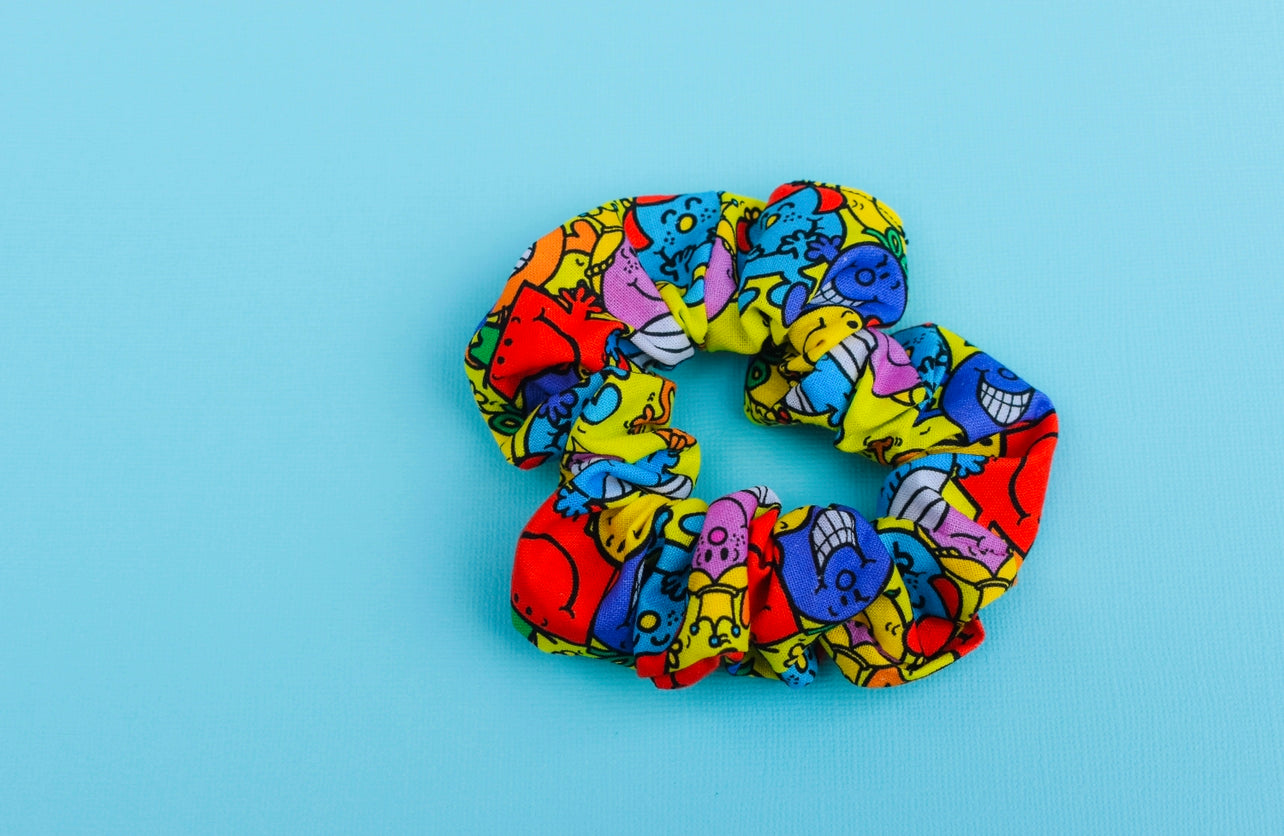 Yellow men mini scrunchie