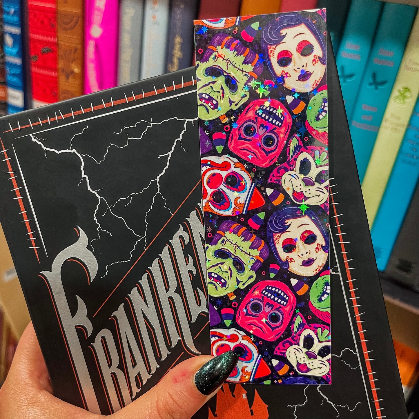 Neon Vintage Mask Bookmark