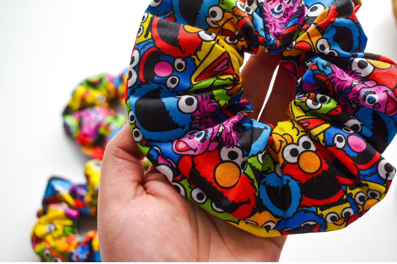 ABC monsters scrunchie