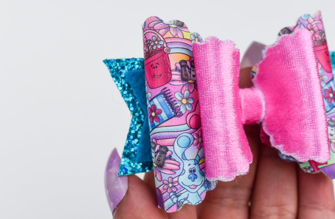 Blue clues dolly bow