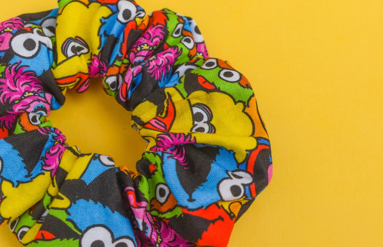 ABC monsters scrunchie