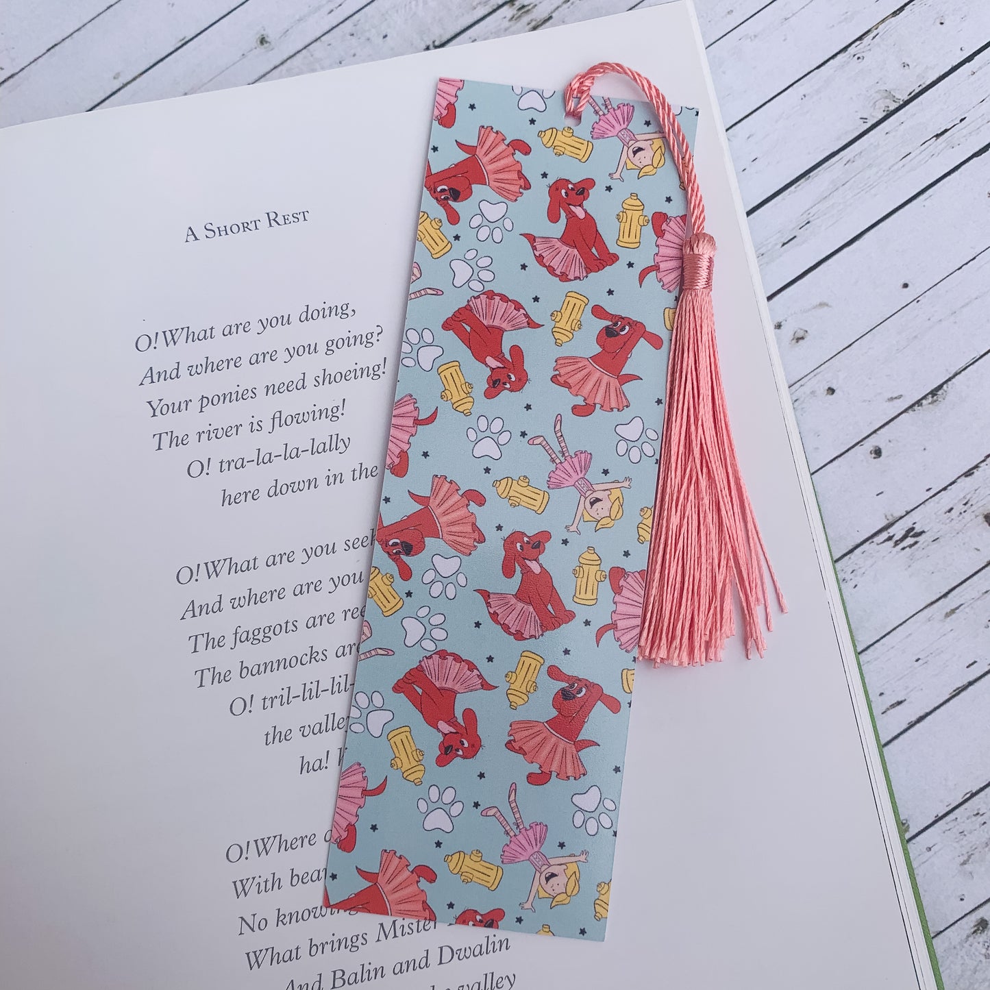 Tutu big red dog Bookmark
