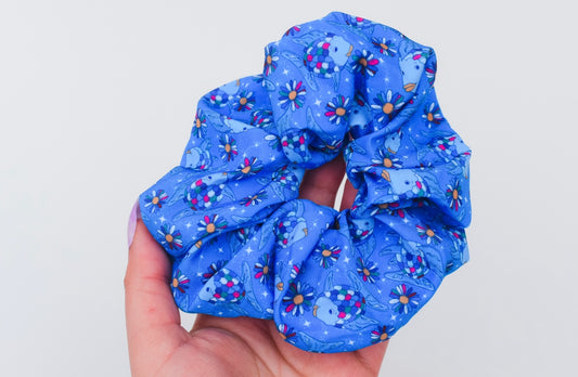 Rainbow fish scrunchie