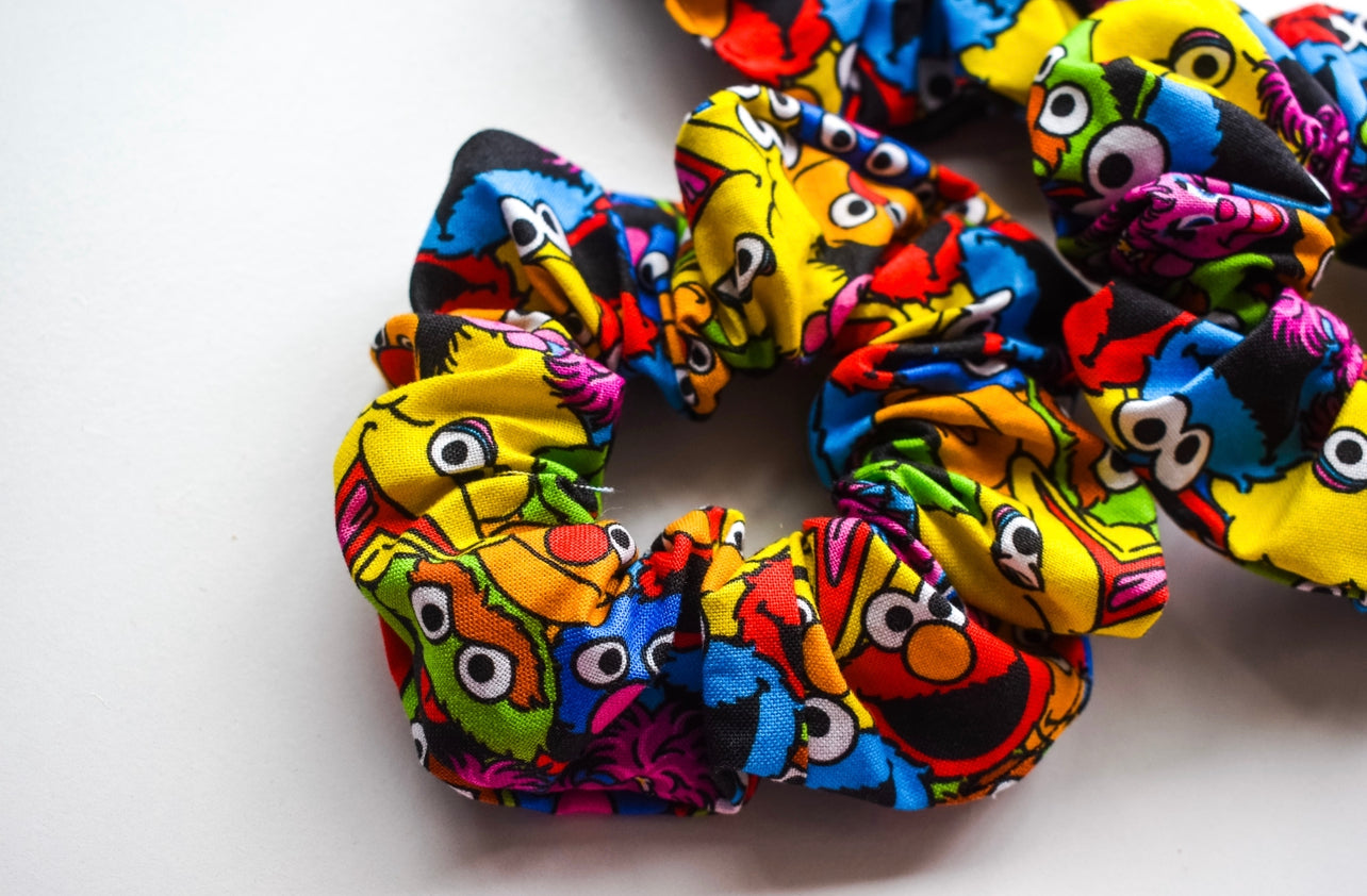 ABC monsters scrunchie