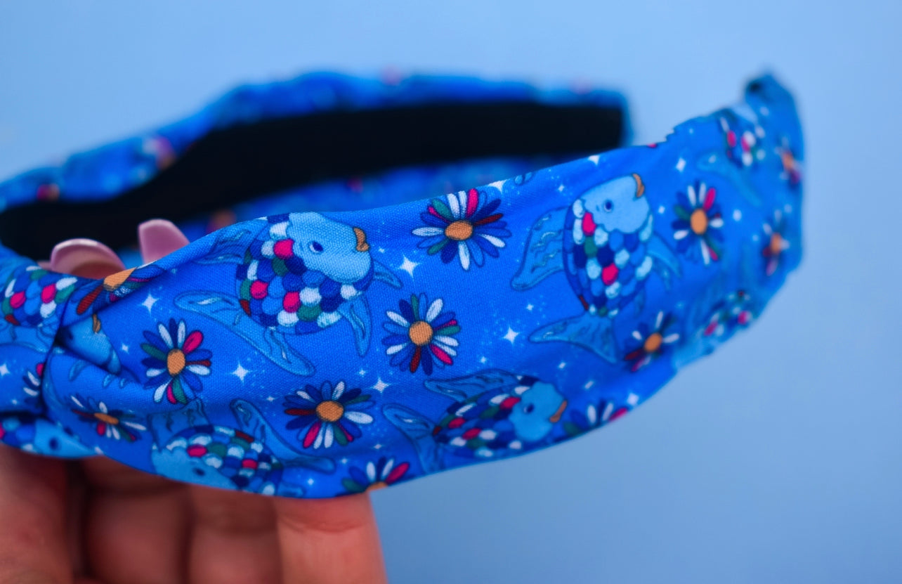 Rainbow fish hard headband