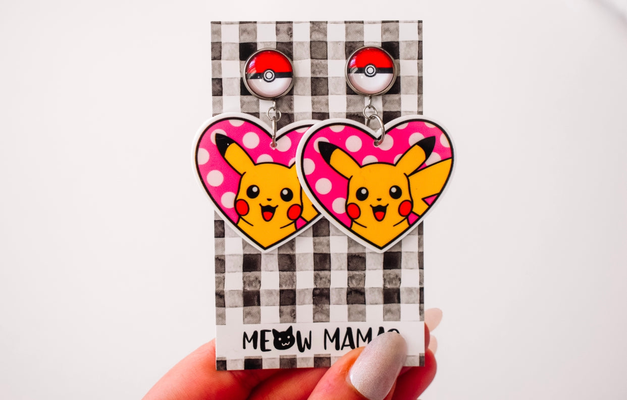 Pika pika earrings