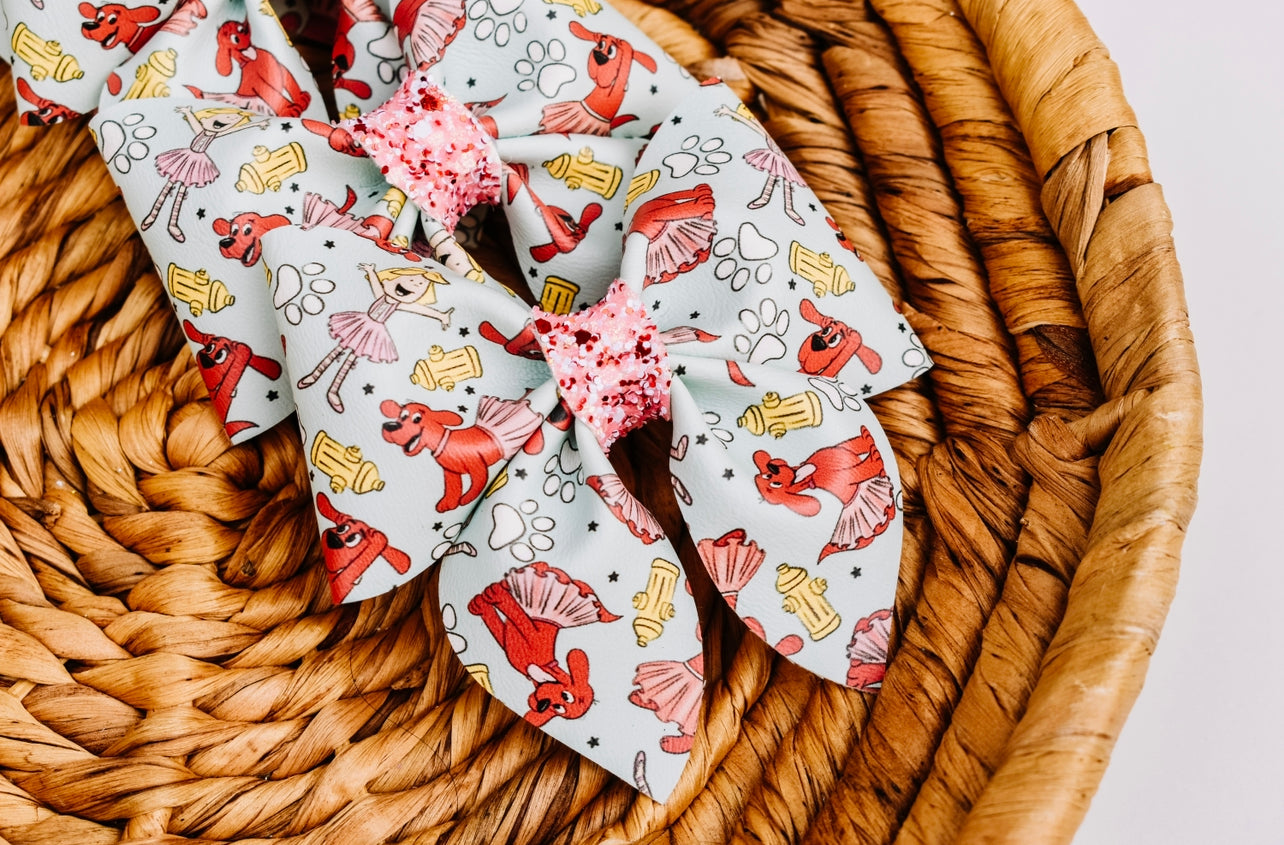 Tutu big red dog sailor bow