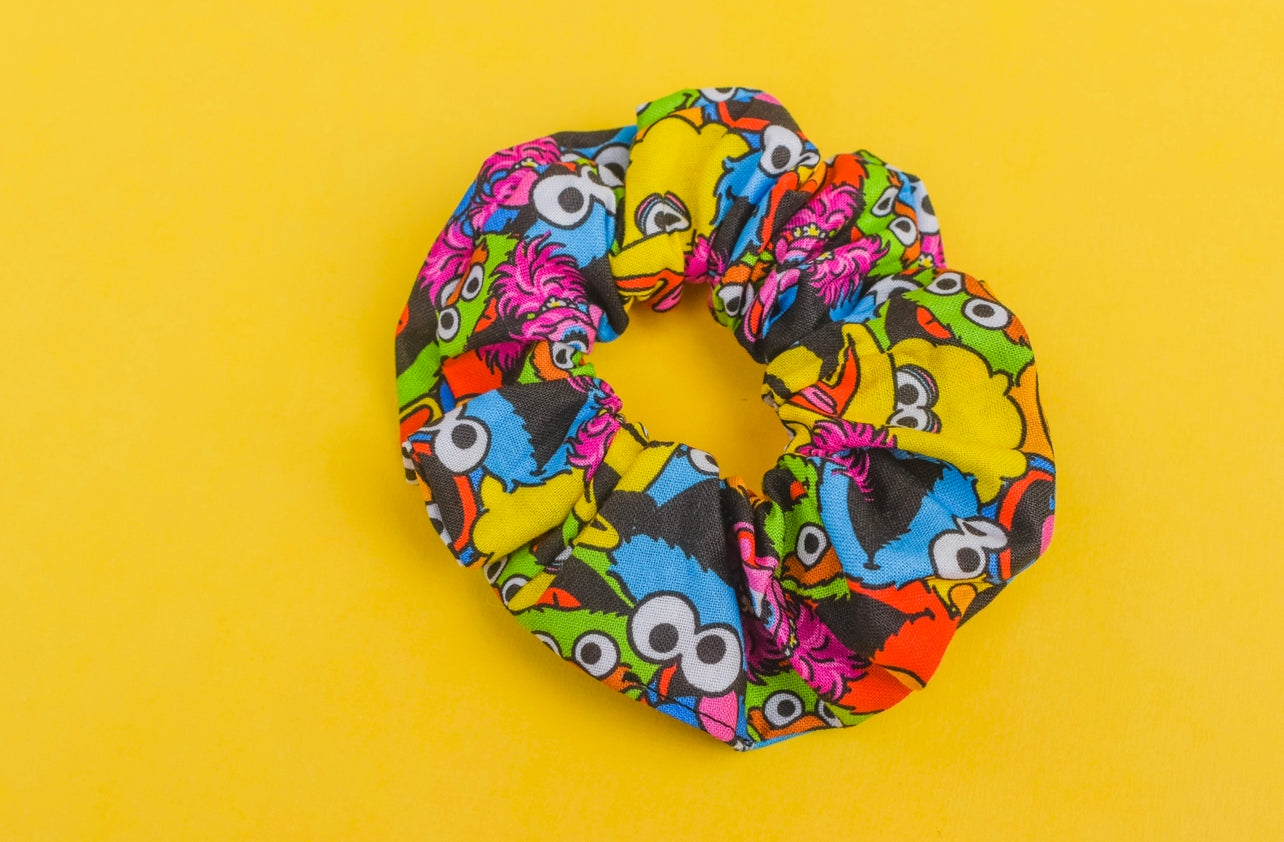 ABC monsters scrunchie