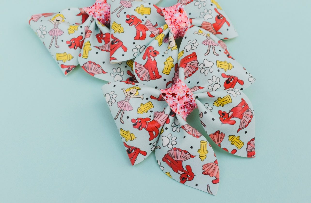 Tutu big red dog sailor bow