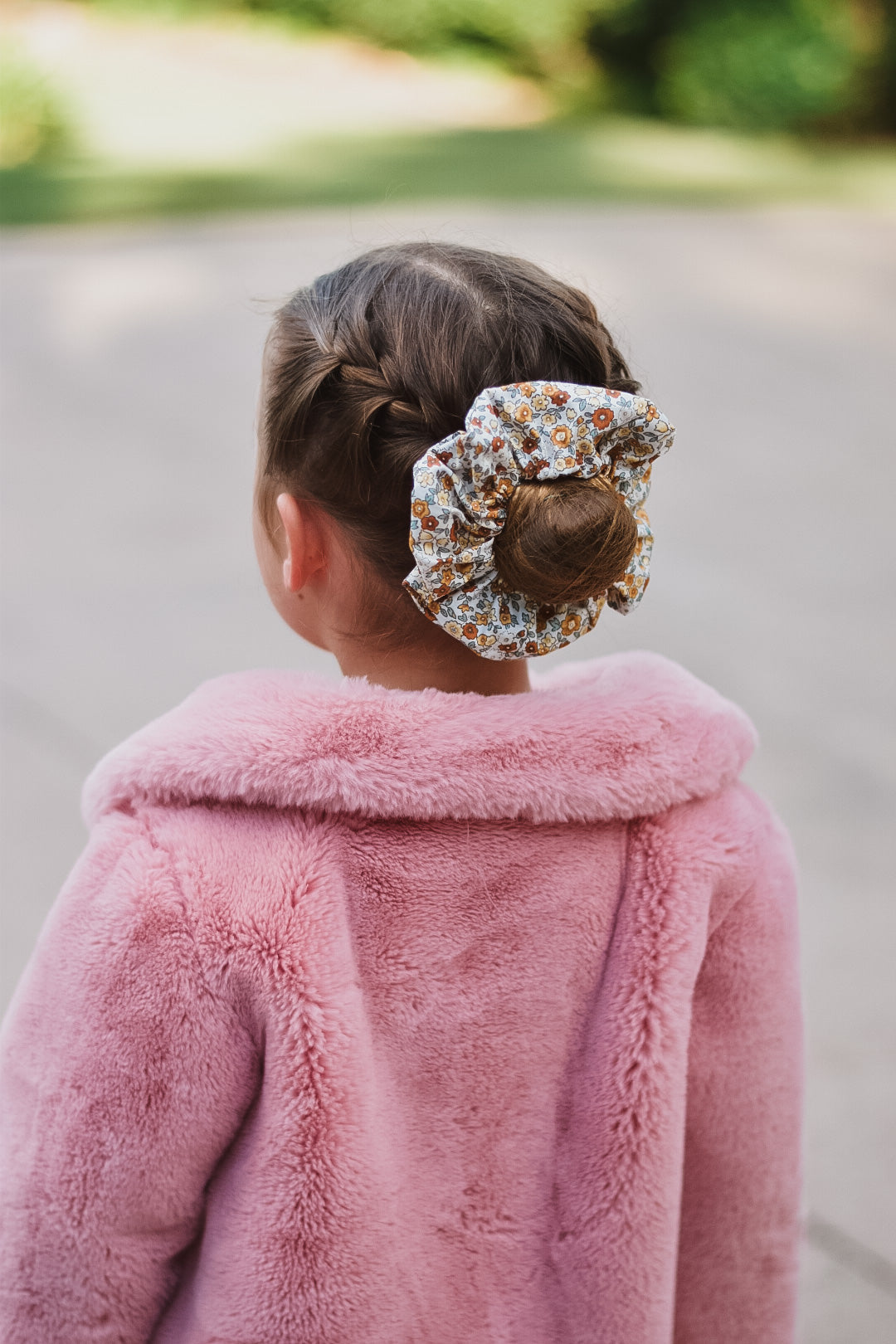 Libby honey floral scrunchie