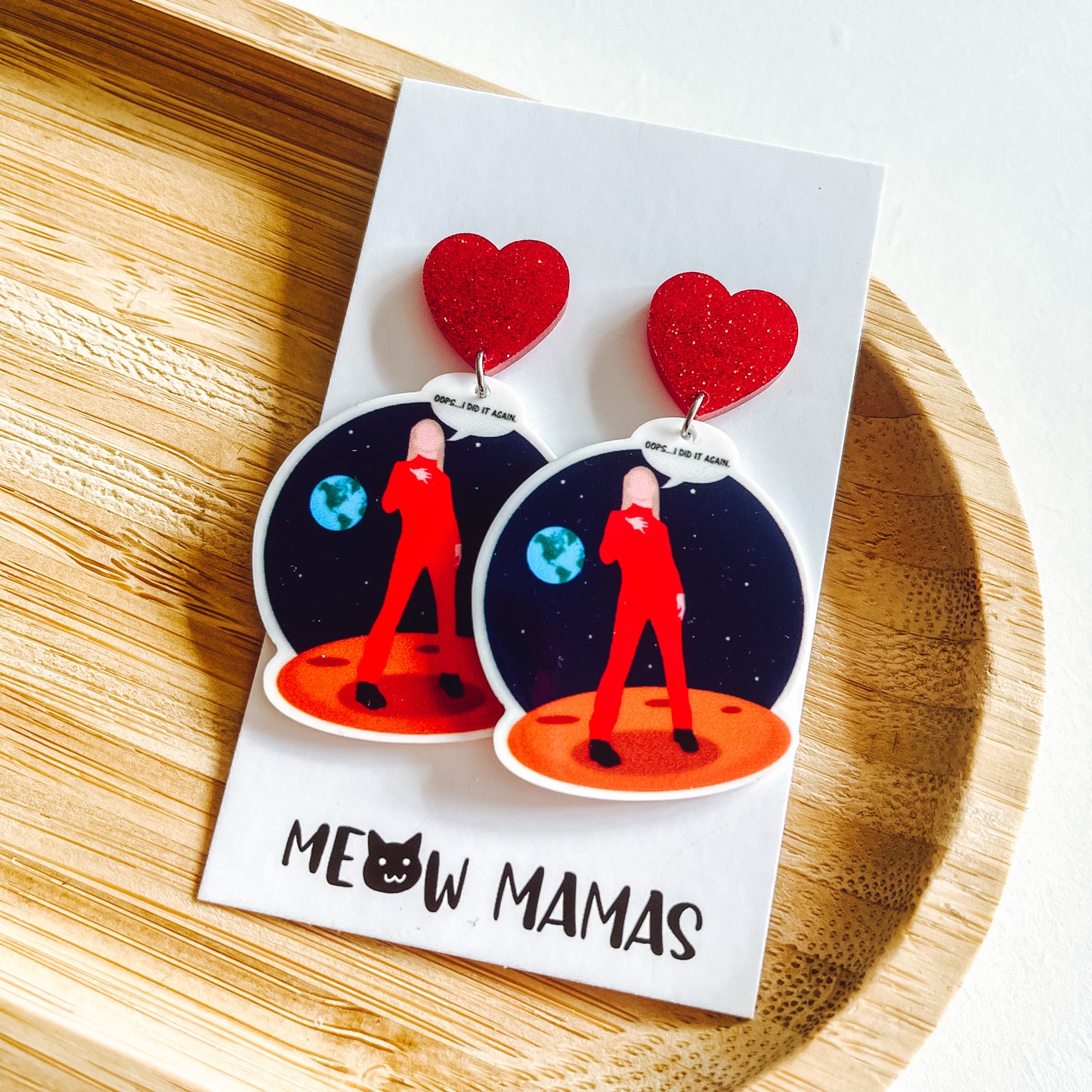 Oops I did it again dangle earrings