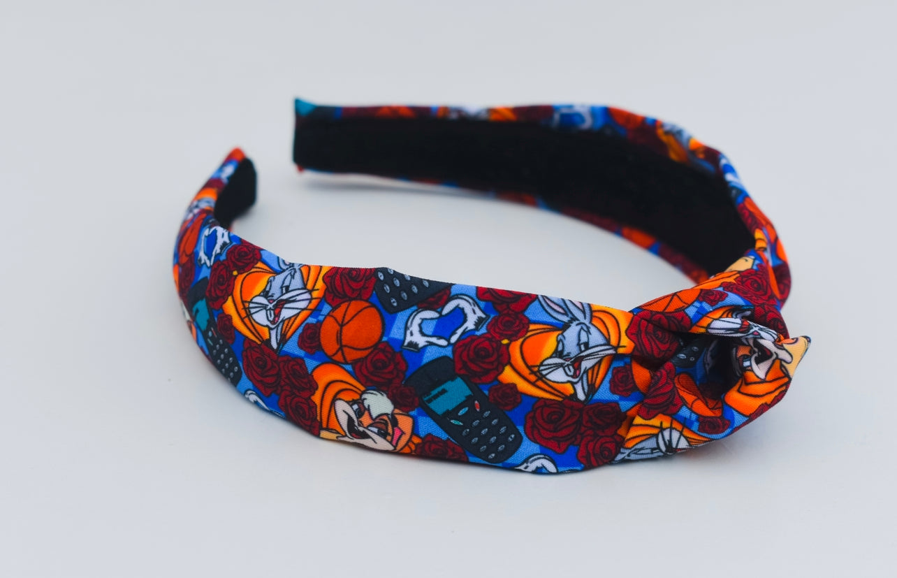 Basketball bunny Top Knot hard headband