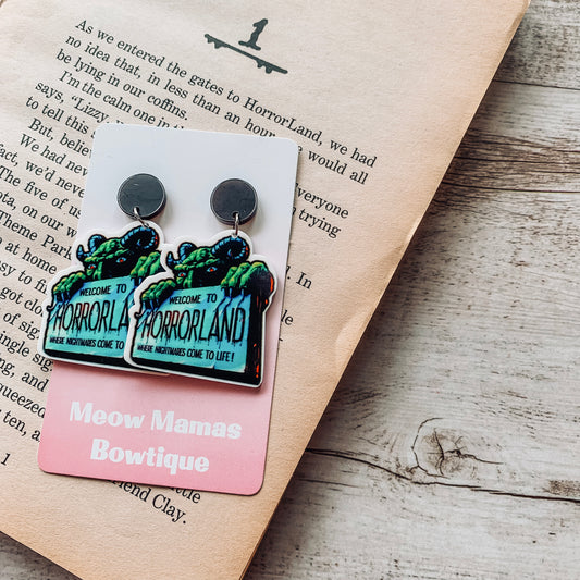 Goosebumps HORRORLAND dangle earrings