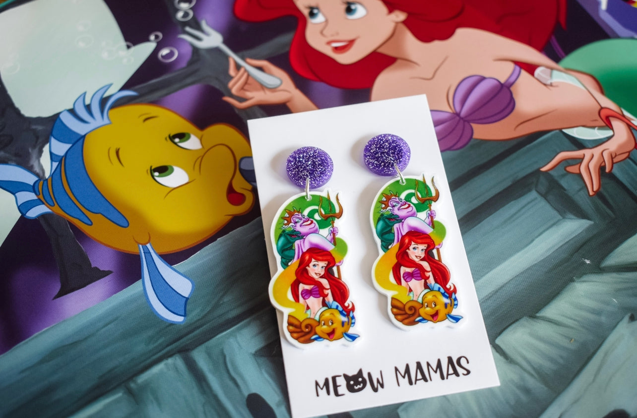 Part of your world dangle earrings